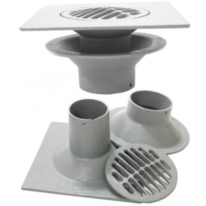 Aluminum Roof Drain Insulation Filter 4 Inch Outlet